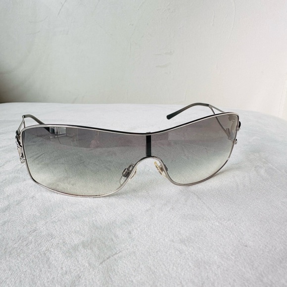 Rare 💫CHANEL vintage Gray gradient Swarovski CC’s sunglasses. - Picture 5 of 16
